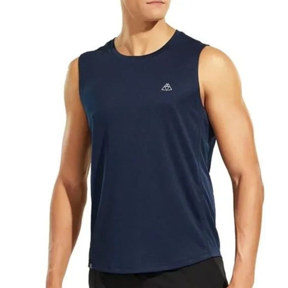 Haimont Men's Sleeveless Workout Tank Top Dry Fit Moisture Wicking Muscle Tee